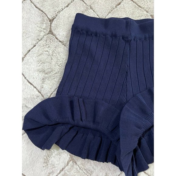 DAIMARAN Paris Women's Matching Set 2 Pieces Tank Top + Ruffle Short Navy Blue S - Picture 4 of 10